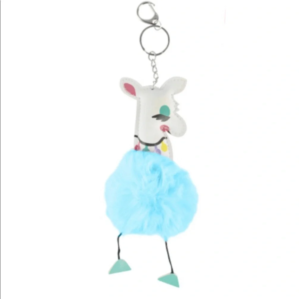POM POM LLAMA KEYCHAIN - Picture 3 of 3
